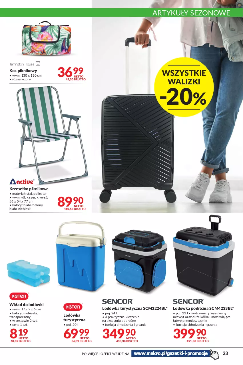 Gazetka promocyjna Makro - [Oferta promocyjna] Artykuły spożywcze i przemysłowe - ważna 14.06 do 27.06.2022 - strona 23 - produkty: Koc, Lodówka, Tran