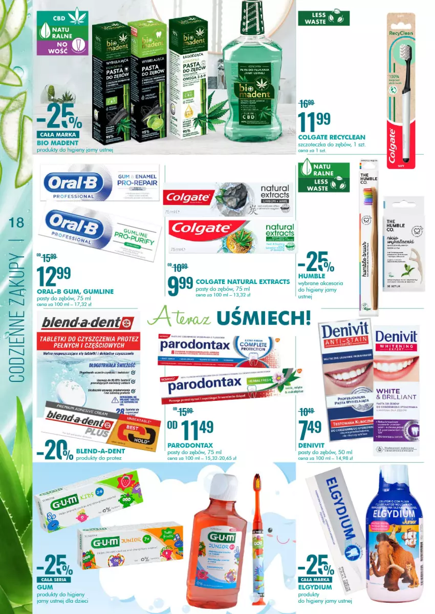 Gazetka promocyjna Super Pharm - Gazetka - ważna 29.07 do 11.08.2021 - strona 18 - produkty: Colgate, Denivit, Dzieci, Elgydium, LG, Parodontax, Pasta do zębów, Ser, Szczoteczka, Szczoteczka do zębów, Tablet