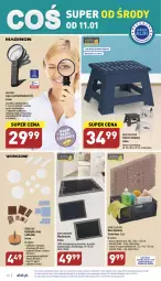 Gazetka promocyjna Aldi - Pełny katalog - Gazetka - ważna od 14.01 do 14.01.2023 - strona 20 - produkty: Top, Mop, Gin, Wycieraczka, Stojak, Kosz, Taboret, Bateria, Taboret składany, Podkład