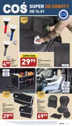 Gazetka promocyjna Aldi - Pełny katalog - Gazetka - ważna od 14.01 do 14.01.2023 - strona 25 - produkty: Skrobaczka do szyb, Mata ochronna, Skrobaczka, Inka, Dywanik, Organizer, O Bag, Poduszka pod kark, Fotel, Pokrowiec, Poduszka, Dywan