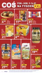 Gazetka promocyjna Aldi - Pełny katalog - Gazetka - ważna od 14.01 do 14.01.2023 - strona 8 - produkty: Albona, Mus, Gry, Chrupki, Melvit, Płatki owsiane, Burger, Miód, Muffiny, Dan Cake, Masło, Budyń, Masło orzechowe