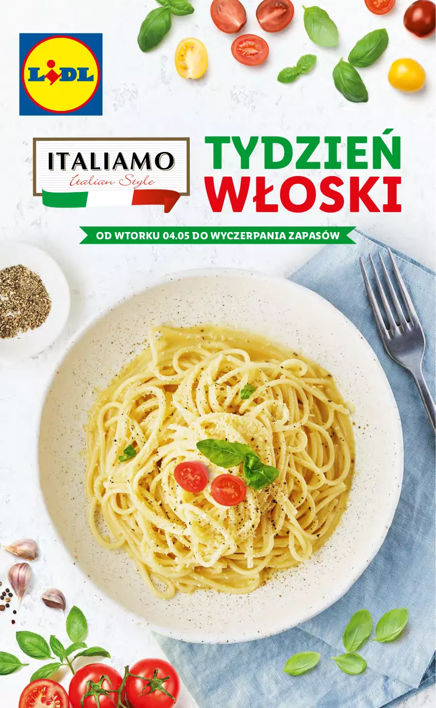 Gazetka promocyjna Lidl - TYDZIEŃ WŁOSKI - ważna 04.05 do 05.05.2021 - strona 1