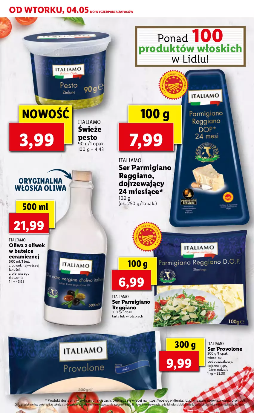 Gazetka promocyjna Lidl - TYDZIEŃ WŁOSKI - ważna 04.05 do 05.05.2021 - strona 17 - produkty: Gin, Oliwa z oliwek, Pesto, Ser