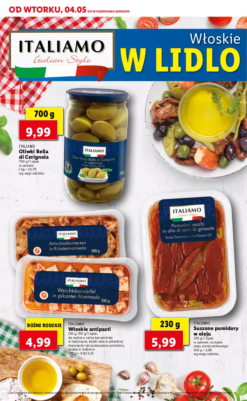 Gazetka promocyjna Lidl - TYDZIEŃ WŁOSKI - ważna 04.05 do 05.05.2021 - strona 28 - produkty: Bell, Bella, Olej, Oliwki, Pomidory, Ser, Suszone pomidory, Wagi