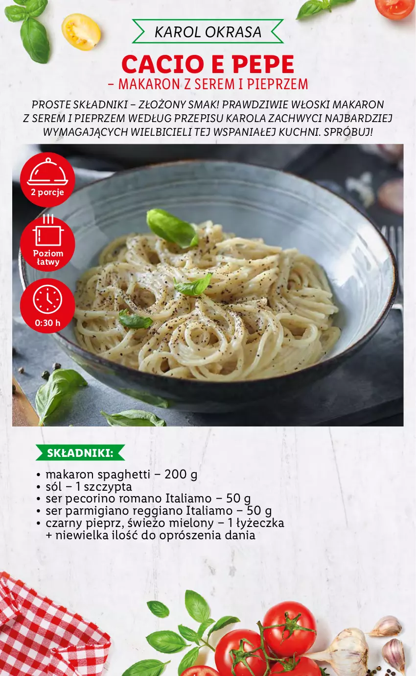 Gazetka promocyjna Lidl - TYDZIEŃ WŁOSKI - ważna 04.05 do 05.05.2021 - strona 4 - produkty: BIC, Makaron, Pecorino, Pieprz, Por, Ser, Sól, Spaghetti