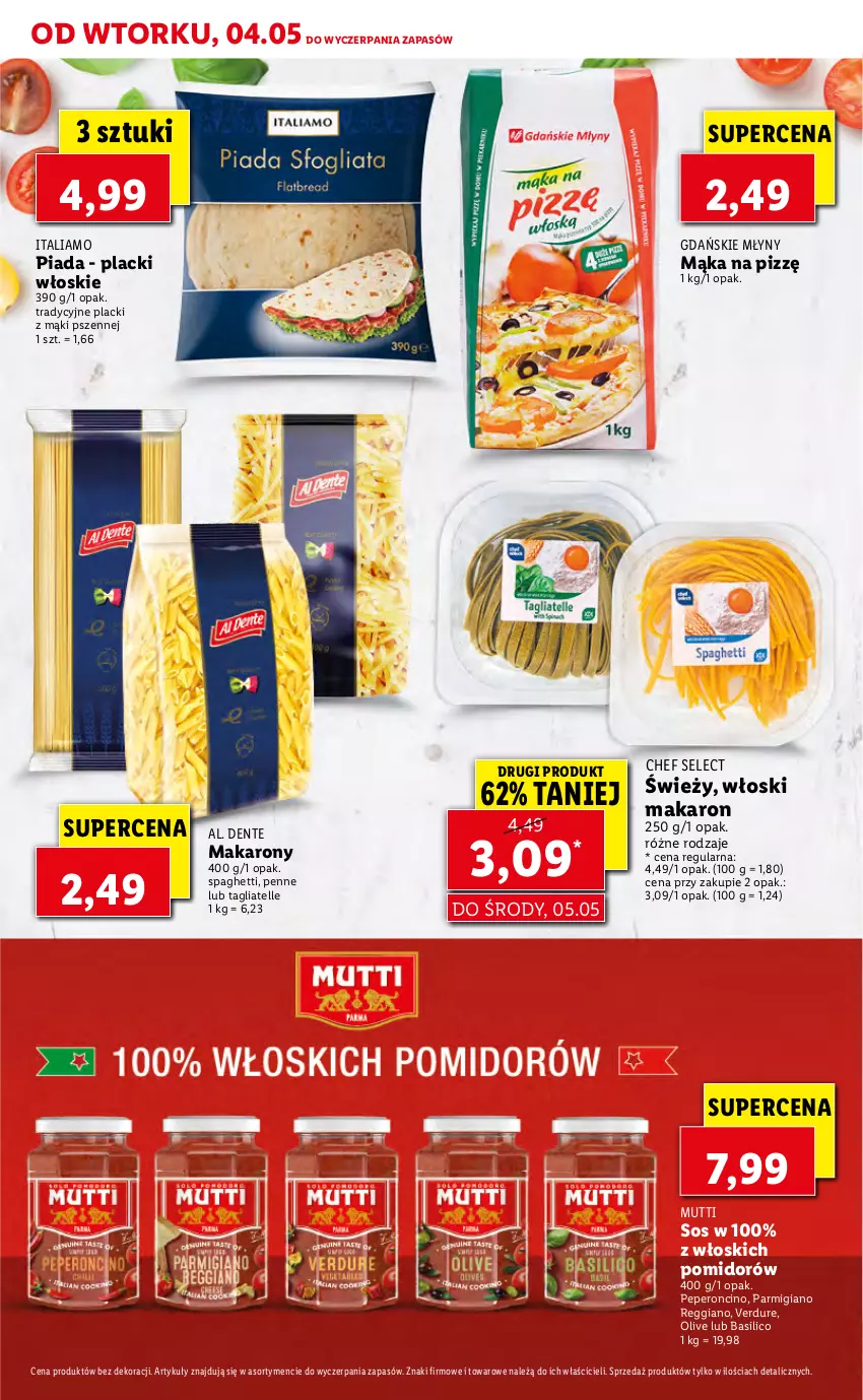 Gazetka promocyjna Lidl - TYDZIEŃ WŁOSKI - ważna 04.05 do 05.05.2021 - strona 8 - produkty: Lack, Mąka, Makaron, Penne, Sos, Spaghetti, Tagliatelle