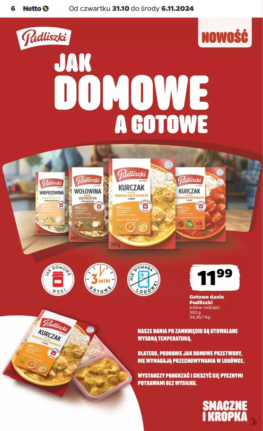 Gazetka promocyjna Netto - Artykuły spożywcze - ważna 31.10 do 06.11.2024 - strona 6 - produkty: Pudliszki