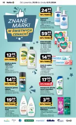 Gazetka promocyjna Netto - Artykuły spożywcze - Gazetka - ważna od 06.11 do 06.11.2024 - strona 16 - produkty: Mydło w płynie, Palmolive, Pampers, Oilatum, Majtki, Mleczko do ciała, Pasta do zębów, Pianka do golenia, Dove, Szynka, Mleczko, Szampon, Gillette, Maszynka, Pieluchomajtki, Mydło, Maszynka do golenia