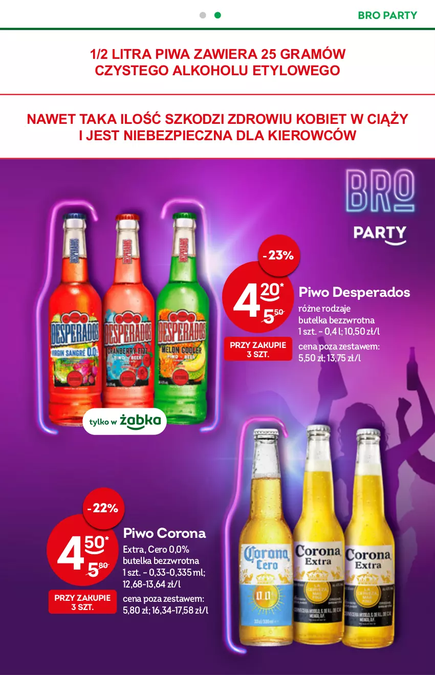 Gazetka promocyjna Żabka - ważna 10.08 do 16.08.2022 - strona 25 - produkty: Corona Extra, Desperados, Gra, Piec, Piwa, Piwo