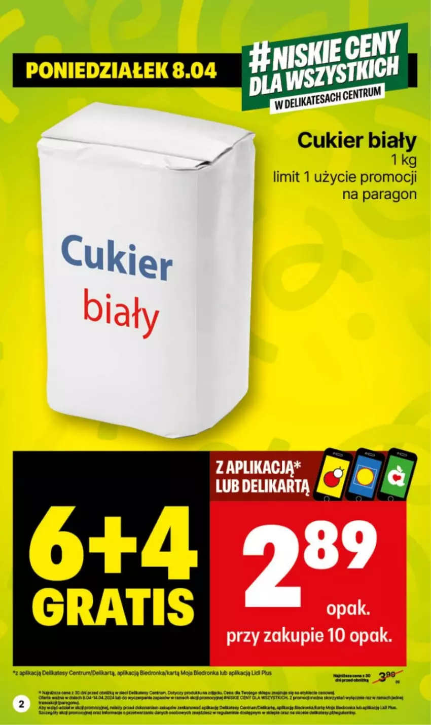 Gazetka promocyjna Delikatesy Centrum - NOWA GAZETKA Delikatesy Centrum od 8 kwietnia! 8-14.04.2024 - ważna 08.04 do 14.04.2024 - strona 2 - produkty: Brit, Cukier, Dron, Fa, Rama, Rum