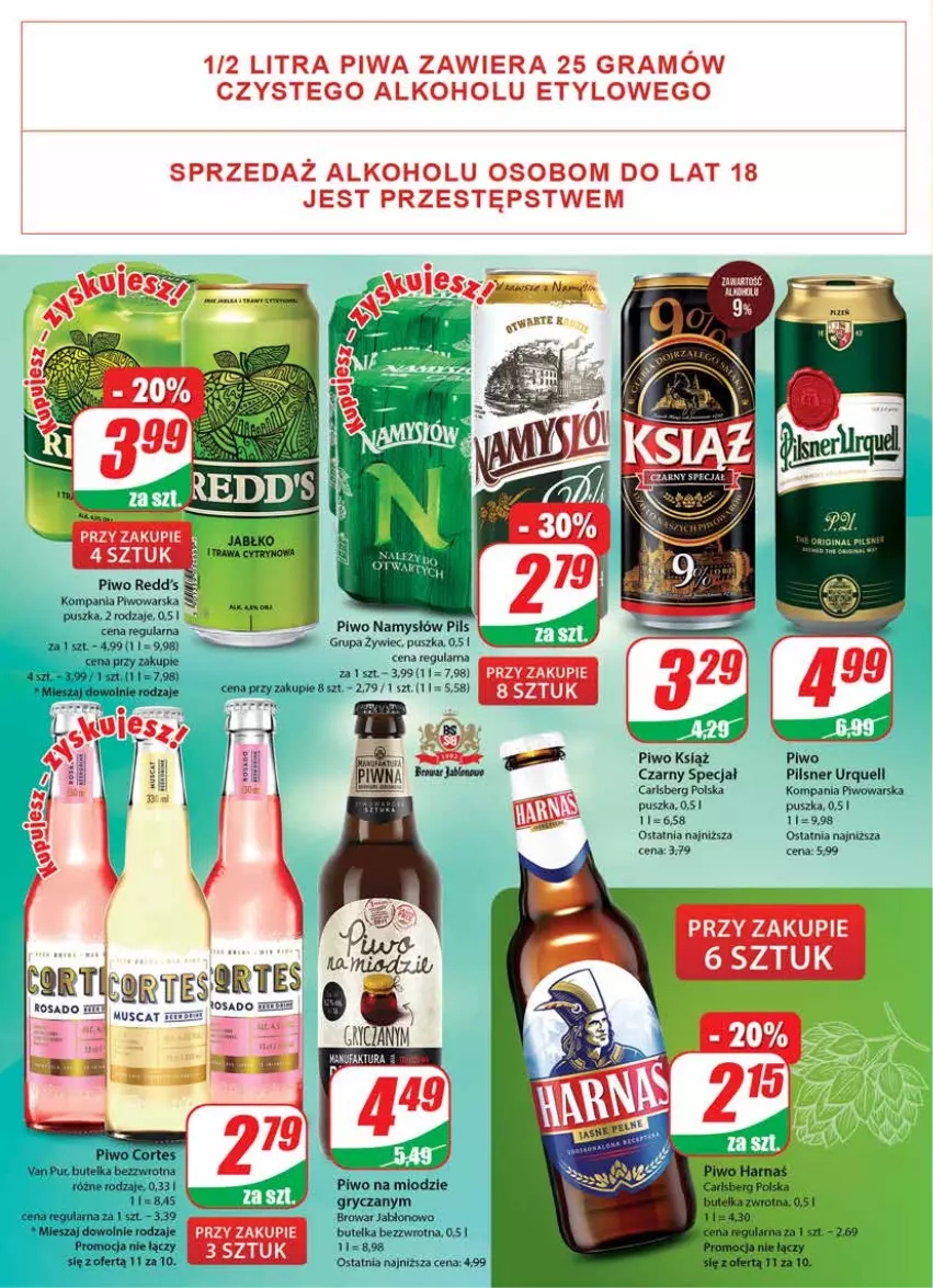 Gazetka promocyjna Dino - Gazetka - ważna 15.02 do 21.02.2023 - strona 18 - produkty: Carlsberg, Gra, Gry, Namysłów, Pilsner Urquell, Piwa, Piwo, Pur, Redd's