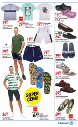 Gazetka promocyjna E Leclerc - Gazetka - ważna od 18.06 do 18.06.2022 - strona 11 - produkty: Klapki, Tenisówki, Buty, Szorty, Sandał, T-shirt