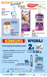 Gazetka promocyjna E Leclerc - Gazetka - ważna od 18.06 do 18.06.2022 - strona 14 - produkty: Palette, Gin, Płyn do płukania jamy ustnej, Pantene, Listerine, Pampers, Lactacyd, Oczyszczacz powietrza, Dove, Tefal, Płyn do płukania, Mola, Always, Fairy, Colgate, Lenor, Luksja, Farba do włosów, LG, Fa