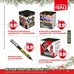 Gazetka promocyjna Topaz - Gazetka - Gazetka - ważna od 31.12 do 31.12.2023 - strona 27 - produkty: Wyrzutnia, Rzymskie ognie, Strzałów, Fa