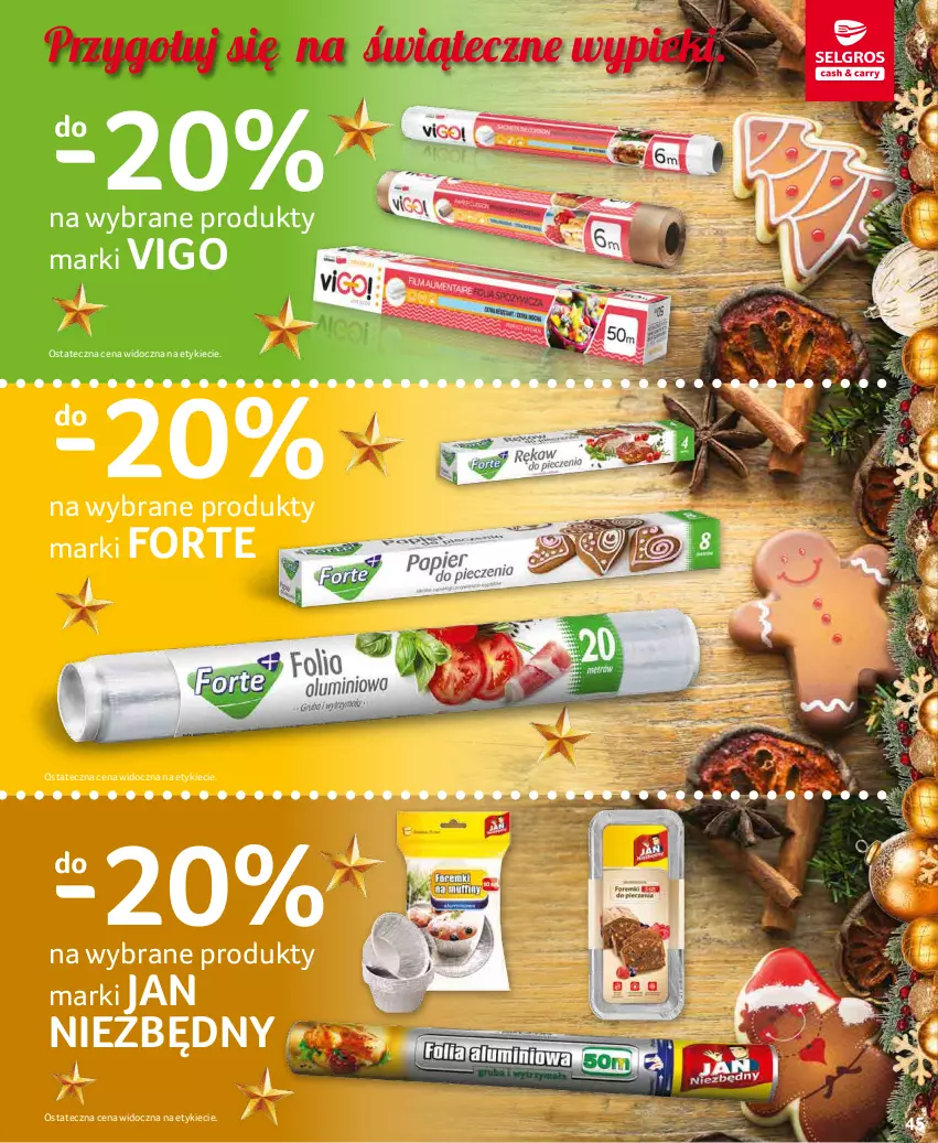 Gazetka promocyjna Selgros - Oferta spożywcza - ważna 02.12 do 15.12.2021 - strona 45 - produkty: Jan Niezbędny