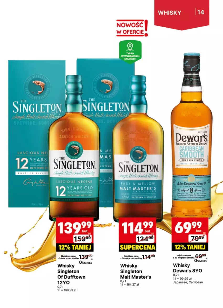 Gazetka promocyjna Delikatesy Centrum - Delibarek DC26-DC27 - ważna 23.06 do 06.07.2025 - strona 14 - produkty: Finish, Rum, Whisky