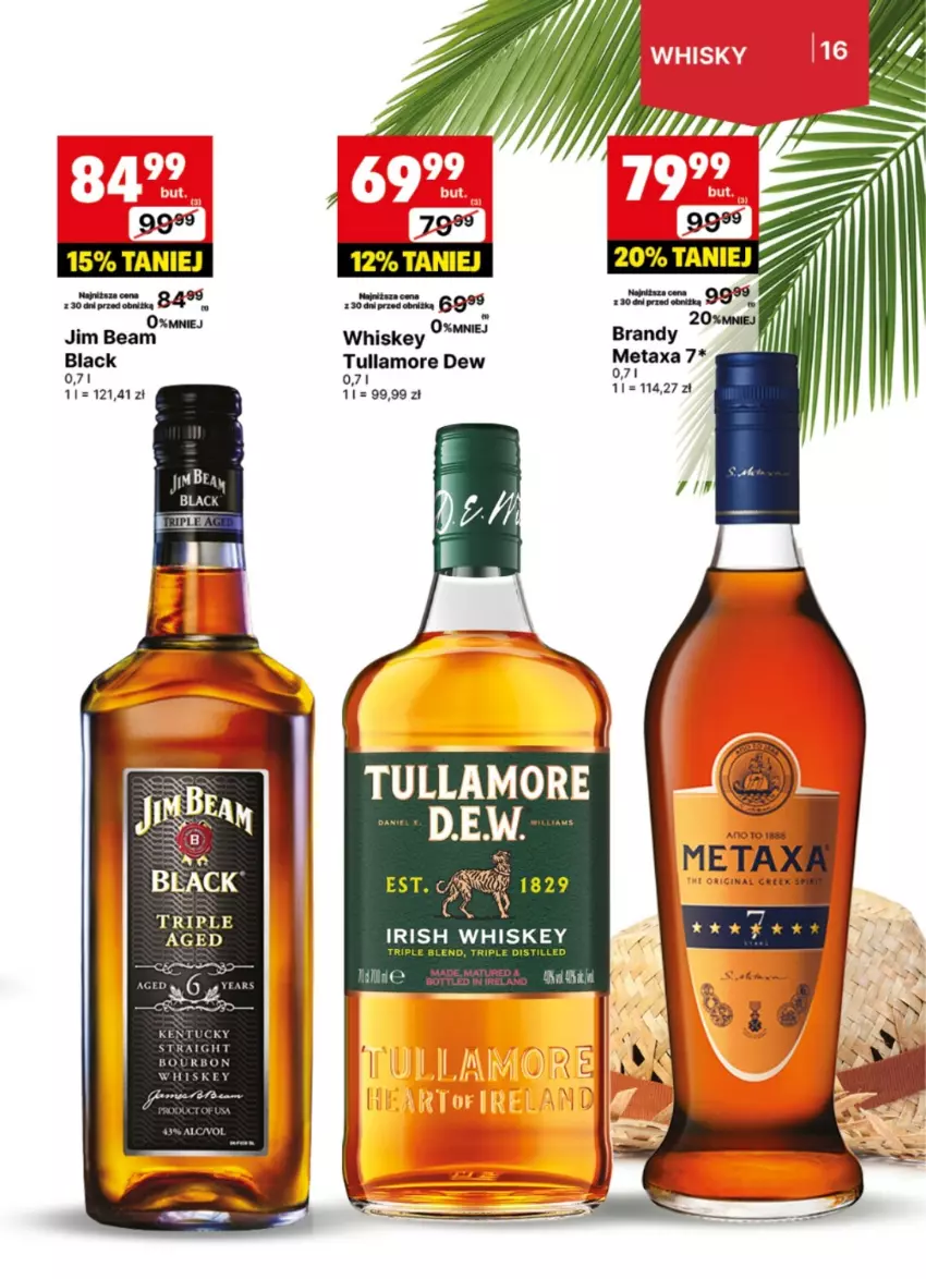 Gazetka promocyjna Delikatesy Centrum - Delibarek DC26-DC27 - ważna 23.06 do 06.07.2025 - strona 16 - produkty: Bourbon, Brandy, Jim Beam, Lack, Tullamore Dew, Whiskey