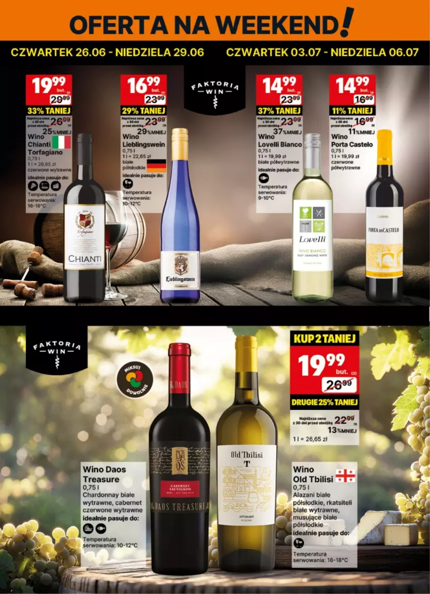 Gazetka promocyjna Delikatesy Centrum - Delibarek DC26-DC27 - ważna 23.06 do 06.07.2025 - strona 2 - produkty: Chardonnay, Mus, Por, Ser, Wino