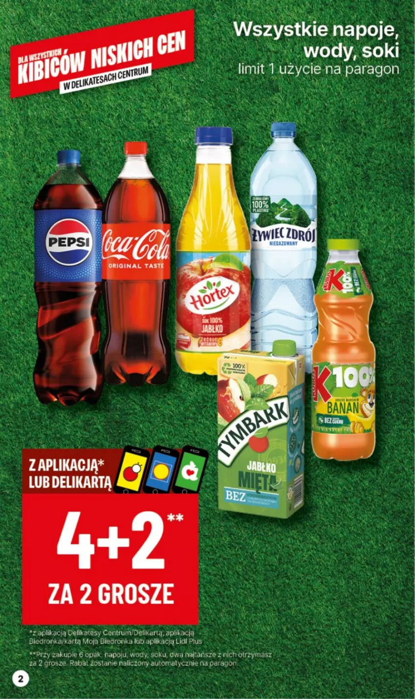 Gazetka promocyjna Delikatesy Centrum - NOWA GAZETKA Delikatesy Centrum od 24 czerwca! 24-30.06.2024 - ważna 24.06 do 30.06.2024 - strona 2 - produkty: Gin, Napoje, Por, Rum, Sok