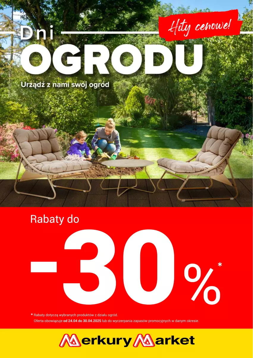 Gazetka promocyjna Merkury Market - Urządź z nami swój ogród - ważna 24.04 do 30.04.2025 - strona 1 - produkty: Ogród