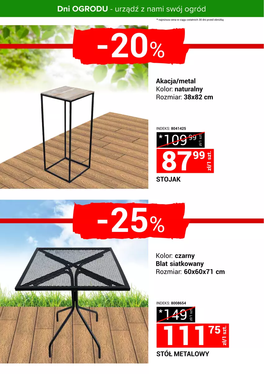Gazetka promocyjna Merkury Market - Urządź z nami swój ogród - ważna 24.04 do 30.04.2025 - strona 17 - produkty: Ogród, Stojak, Stół
