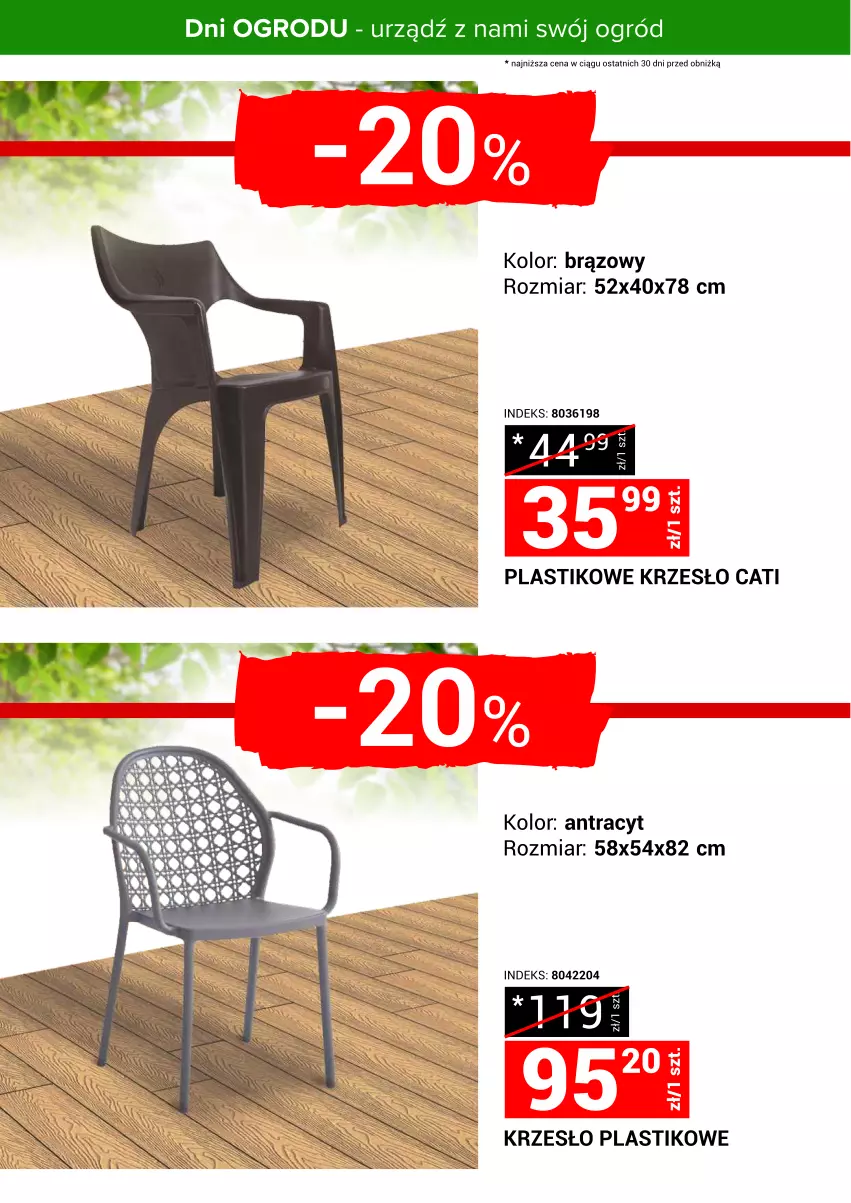 Gazetka promocyjna Merkury Market - Urządź z nami swój ogród - ważna 24.04 do 30.04.2025 - strona 18 - produkty: Krzesło, Ogród
