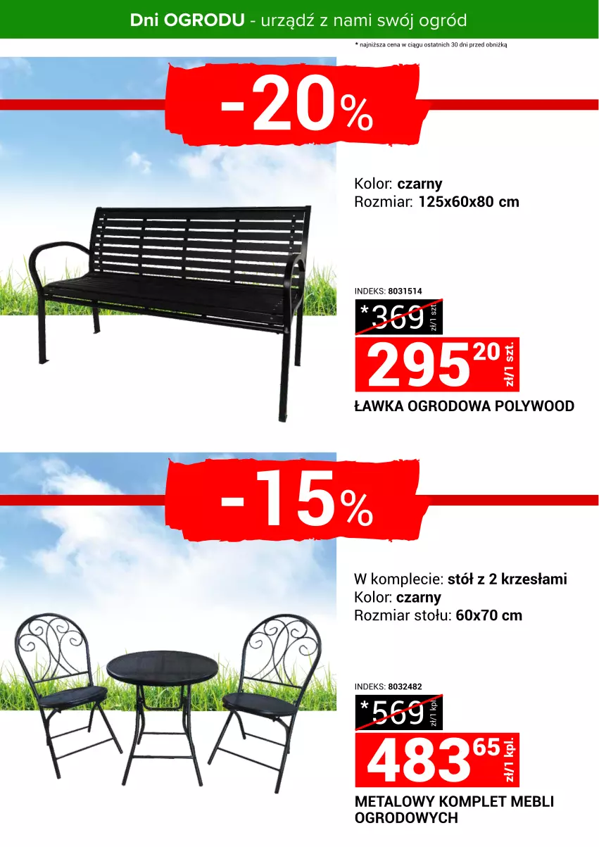 Gazetka promocyjna Merkury Market - Urządź z nami swój ogród - ważna 24.04 do 30.04.2025 - strona 21 - produkty: Ogród, Stół