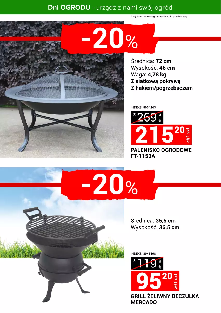 Gazetka promocyjna Merkury Market - Urządź z nami swój ogród - ważna 24.04 do 30.04.2025 - strona 26 - produkty: Grill, Ogród, Palenisko, Sok, Waga