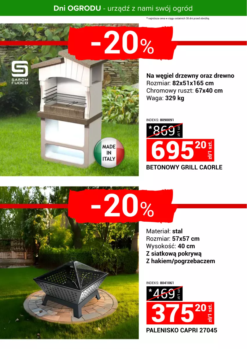 Gazetka promocyjna Merkury Market - Urządź z nami swój ogród - ważna 24.04 do 30.04.2025 - strona 27 - produkty: Grill, Ogród, Palenisko, Sok, Waga, Węgiel drzewny