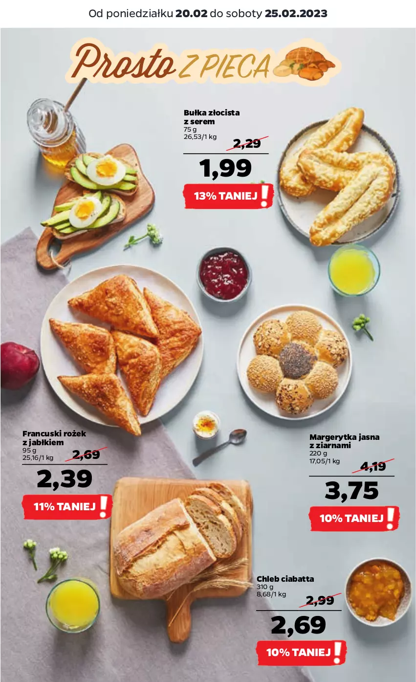 Gazetka promocyjna Netto - Artykuły spożywcze - ważna 20.02 do 25.02.2023 - strona 23 - produkty: Bułka, Chleb, Ciabatta, Ser