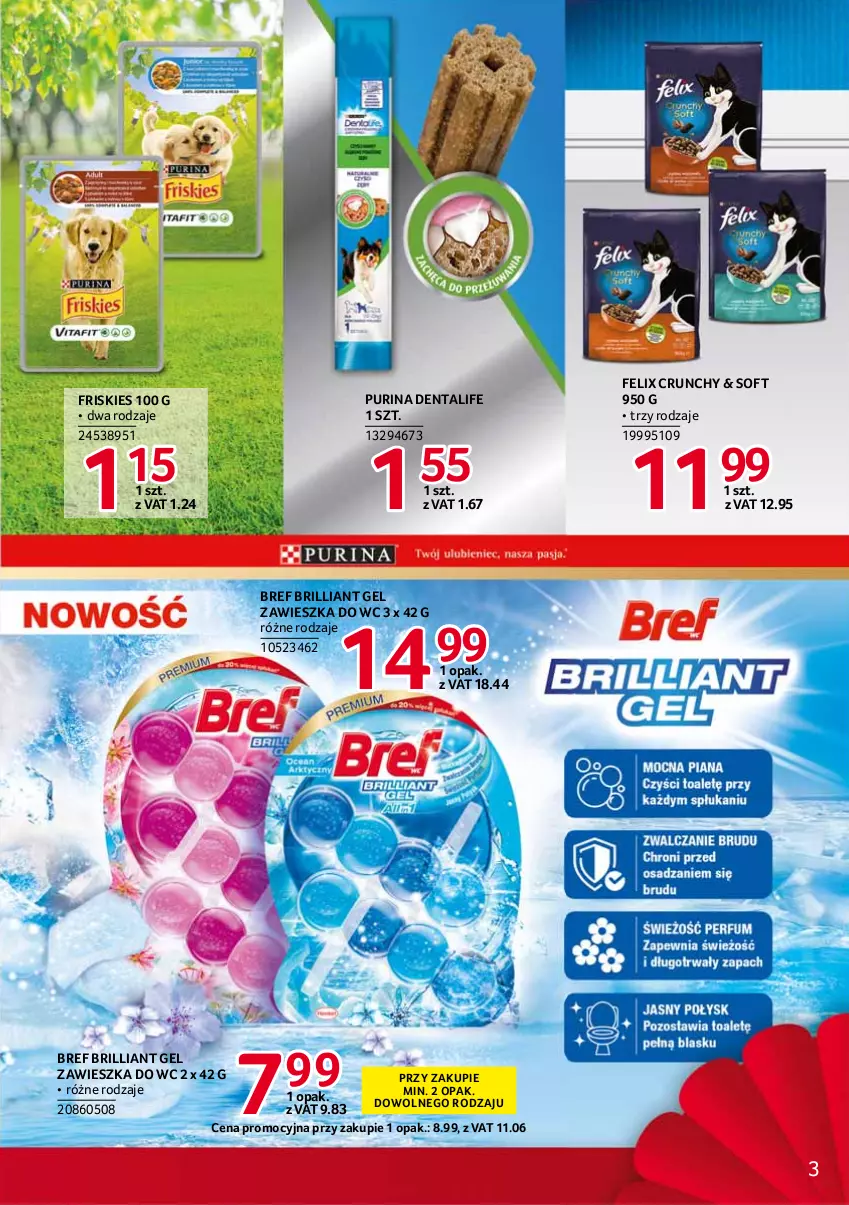 Gazetka promocyjna Selgros - Debiuty w Selgros - ważna 24.06 do 07.07.2021 - strona 3 - produkty: Bref, Felix, Friskies, Pur, Purina, Zawieszka do wc