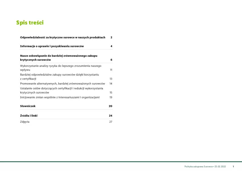 Gazetka promocyjna Lidl - Polityka zakupowa Surowce - ważna 25.02.2022 do 25.02.2030 - strona 2