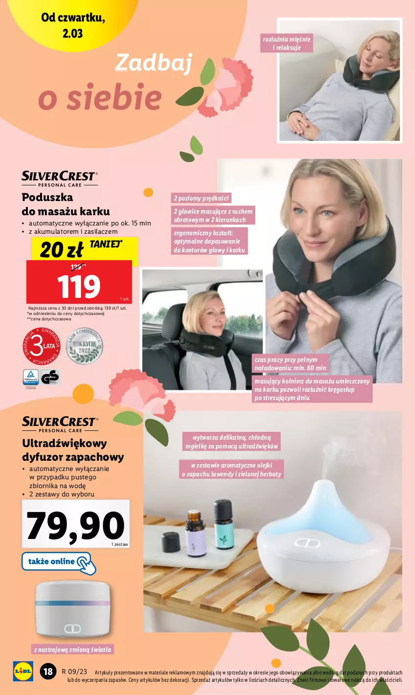 Gazetka promocyjna Lidl - GAZETKA - ważna 27.02 do 04.03.2023 - strona 18 - produkty: Akumulator, Dyfuzor zapachowy, Olej, Poduszka