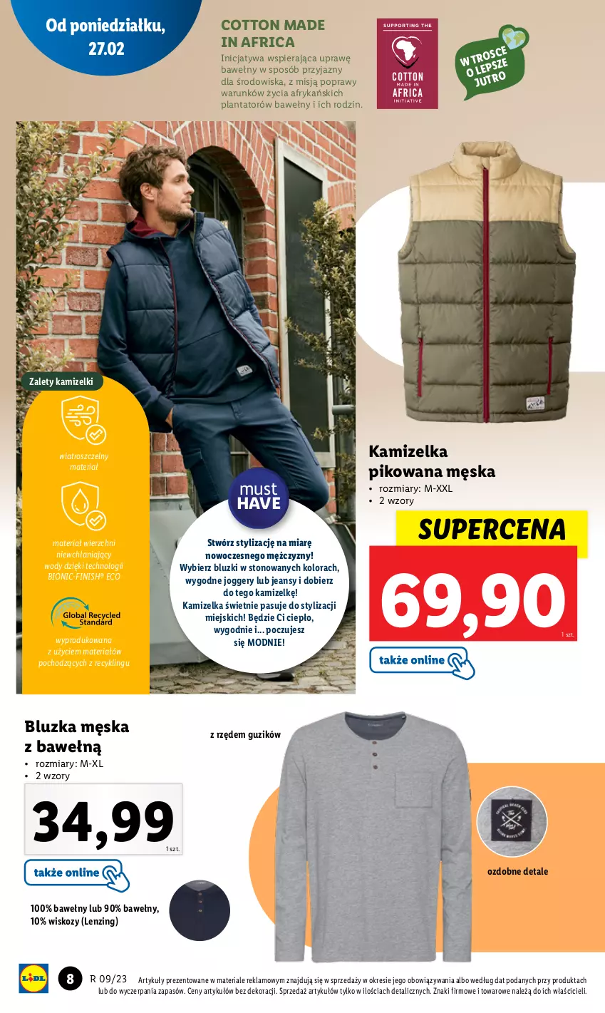 Gazetka promocyjna Lidl - GAZETKA - ważna 27.02 do 04.03.2023 - strona 8 - produkty: Finish, Kamizelka, Mus