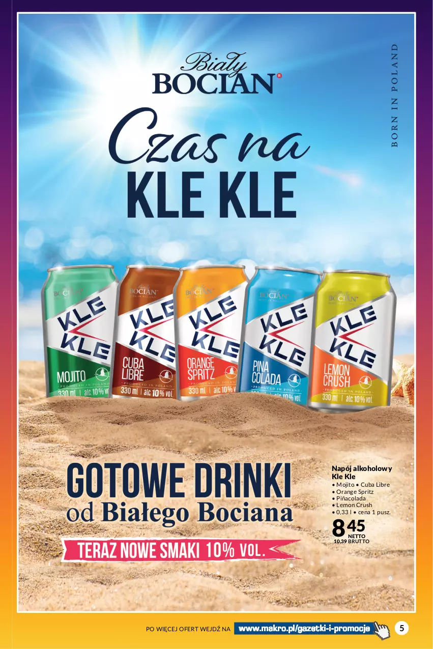 Gazetka promocyjna Makro - Summer Drinks 2023 - oferta z alkoholem - ważna 11.07 do 07.08.2023 - strona 5 - produkty: Napój