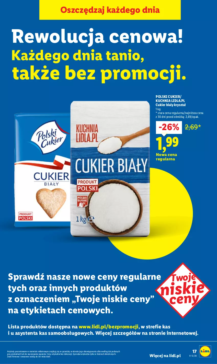 Gazetka promocyjna Lidl - Gazetka ważna od 16.03 do 18.03 - ważna 16.03 do 18.03.2026 - strona 17 - produkty: Cukier, Kuchnia