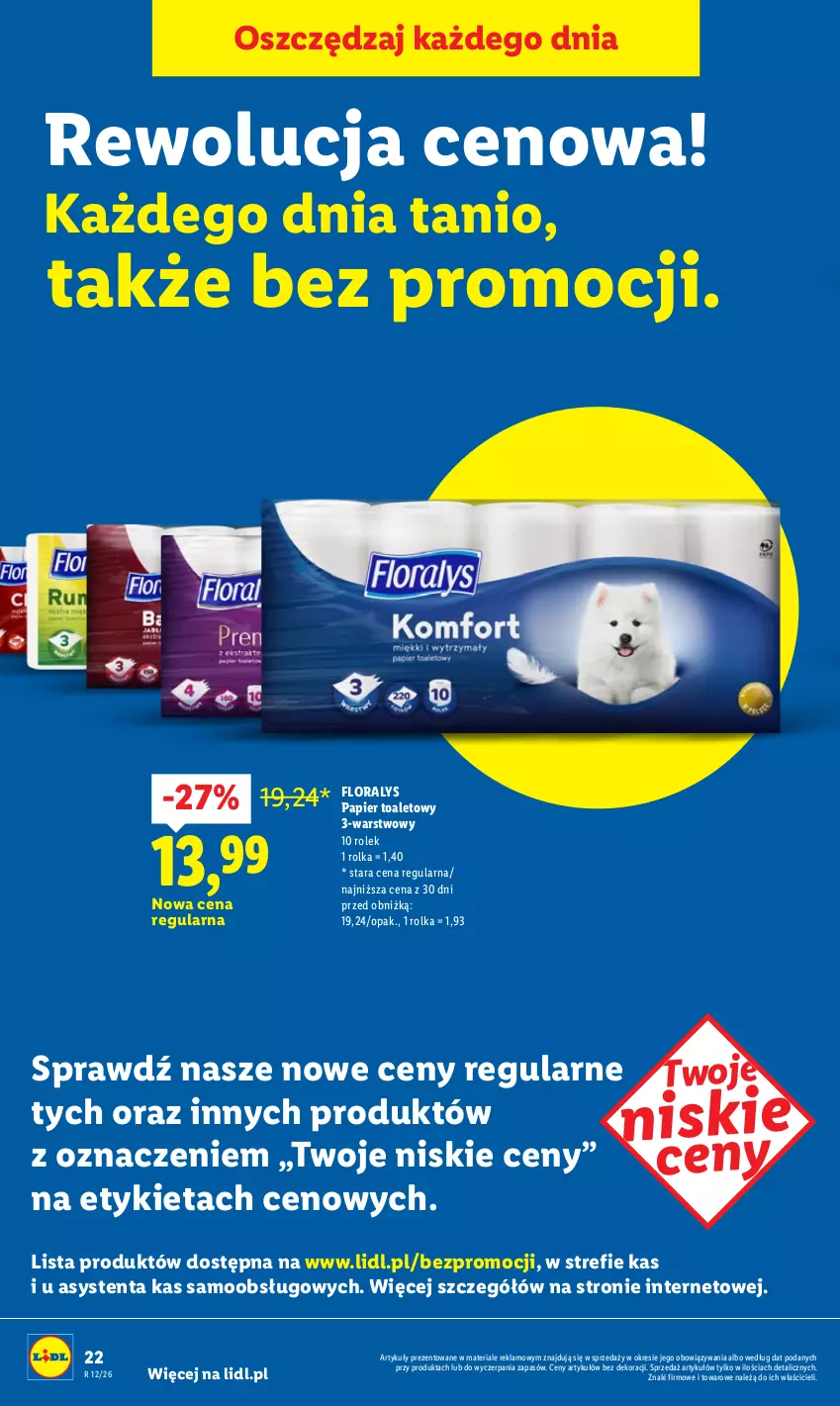 Gazetka promocyjna Lidl - Gazetka ważna od 16.03 do 18.03 - ważna 16.03 do 18.03.2026 - strona 22 - produkty: Flora, Papier, Papier toaletowy