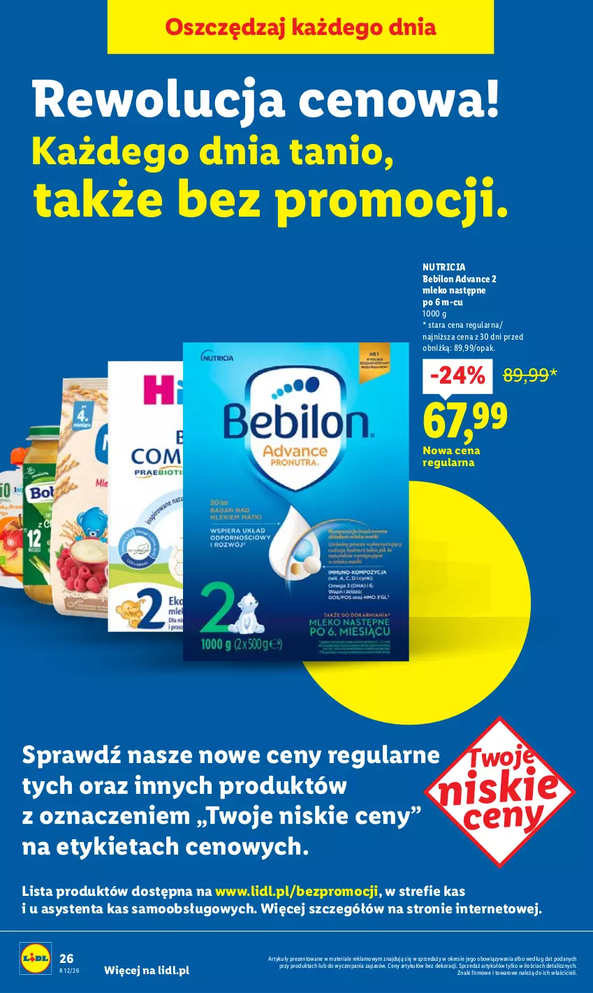 Gazetka promocyjna Lidl - Gazetka ważna od 16.03 do 18.03 - ważna 16.03 do 18.03.2026 - strona 26 - produkty: BEBILON, Mleko, O nas