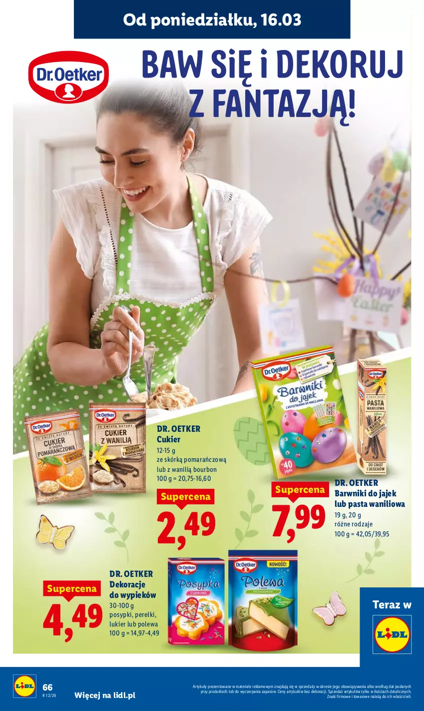Gazetka promocyjna Lidl - Gazetka ważna od 16.03 do 18.03 - ważna 16.03 do 18.03.2026 - strona 68 - produkty: Bourbon, Cukier, Dr. Oetker, Tera