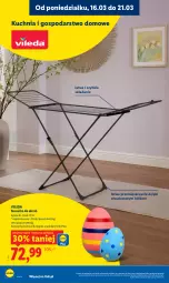 Gazetka promocyjna Lidl - Gazetka ważna od 16.03 do 18.03 - Gazetka - ważna od 18.03 do 18.03.2026 - strona 28 - produkty: Kuchnia, Suszarka do ubrań, Vileda, Suszarka