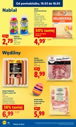Gazetka promocyjna Lidl - Gazetka ważna od 16.03 do 18.03 - Gazetka - ważna od 18.03 do 18.03.2026 - strona 48 - produkty: Ser, Pur, Jogurt, Parówki, Parówki z szynki, PIKOK, Pilos, Boczek, Gouda, Jogurt pitny