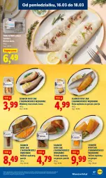 Gazetka promocyjna Lidl - Gazetka ważna od 16.03 do 18.03 - Gazetka - ważna od 18.03 do 18.03.2026 - strona 49 - produkty: Halibut, Por, Tusz, Sieja wędzona, Sandacz