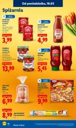 Gazetka promocyjna Lidl - Gazetka ważna od 16.03 do 18.03 - Gazetka - ważna od 18.03 do 18.03.2026 - strona 70 - produkty: Ketchup, Jan Niezbędny, Dawtona, Cheddar, Salami, Dr. Oetker, Bajgle, Pizza, Dan Cake, Pomidory, Folia aluminiowa
