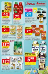 Gazetka promocyjna Auchan - Gazetka 30 Lat Hipermarket Auchan - Gazetka - ważna od 18.03 do 18.03.2026 - strona 31 - produkty: Ketchup, Ser, Gry, Oliwki, Napój roślinny, Gourmet Gold, Kotlin, Cenos, Pudliszki, Alpro, Oliwki czarne, Kasza, Napój, Kasza gryczana, Sucha karma, Danie gotowe