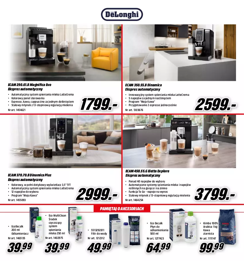 Gazetka promocyjna Media Markt - Gazetka Media Markt - ważna 20.03 do 08.04.2023 - strona 14 - produkty: Amica, BIC, Cappuccino, Gra, Kawa, Kawa ziarnista, Mięta, Młynek, Napoje, Odkamieniacz, Top