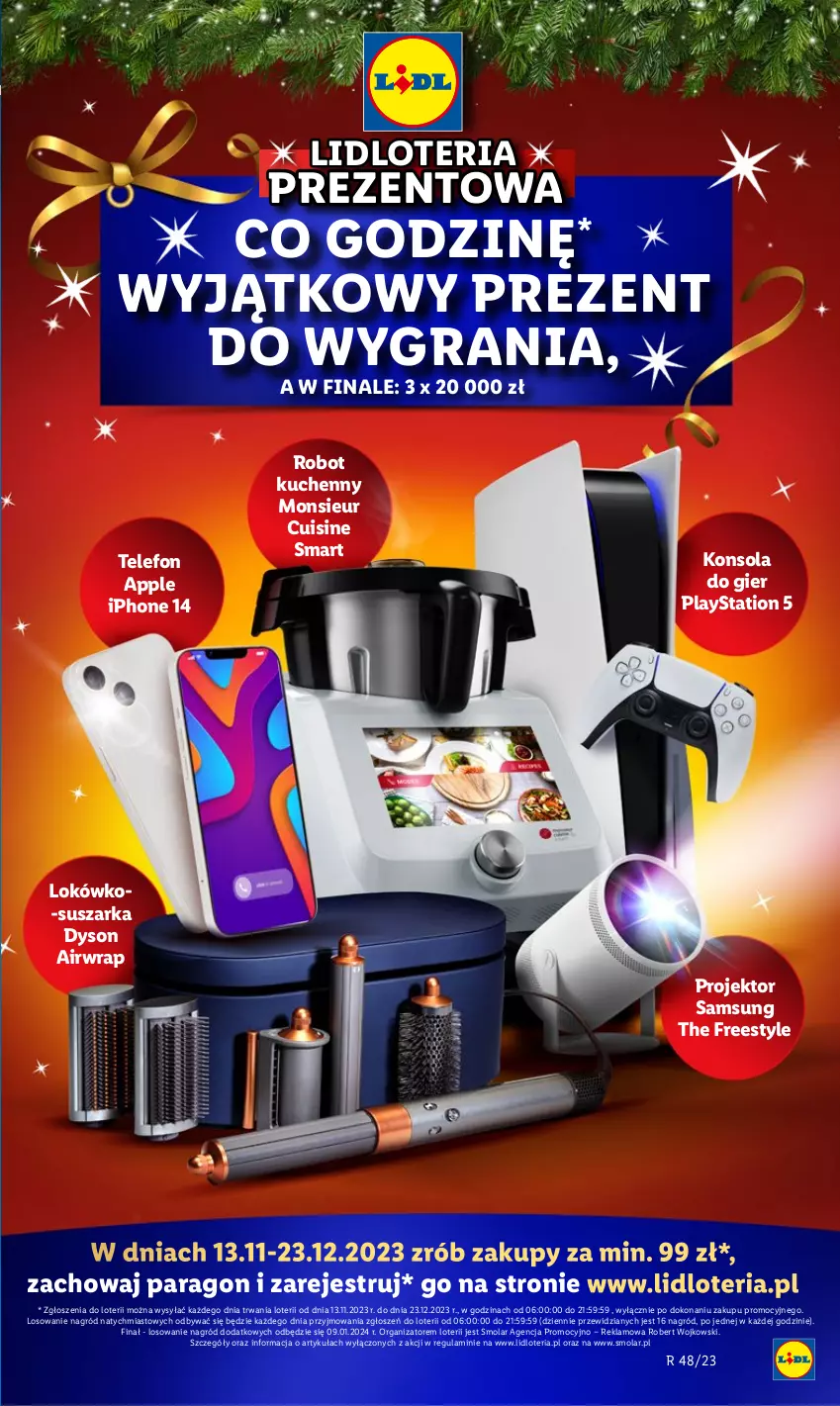 Gazetka promocyjna Lidl - GAZETKA - ważna 30.11 do 02.12.2023 - strona 19 - produkty: Gra, Konsola, Mola, PlayStation, PlayStation 5, Robot, Samsung, Suszarka, Telefon