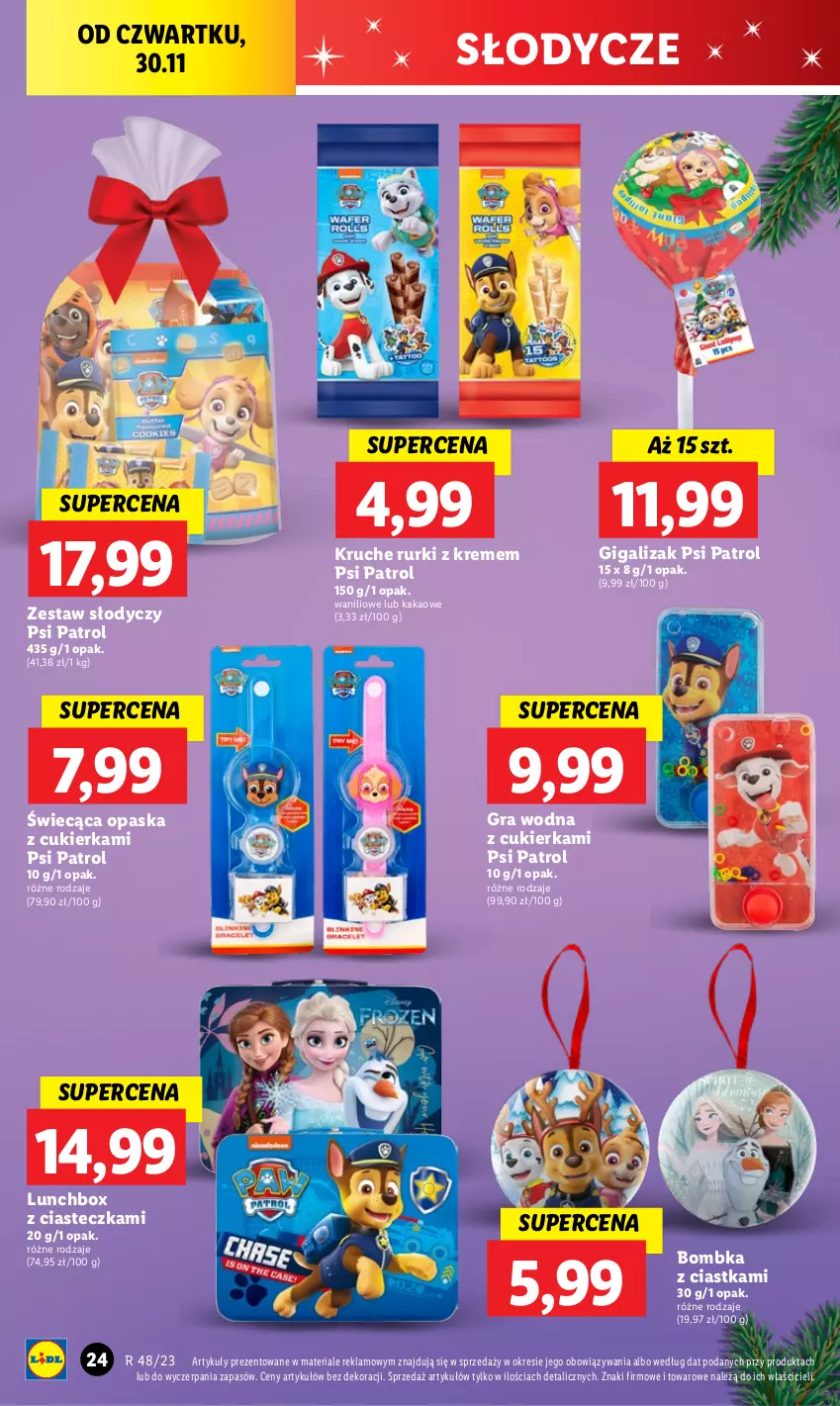 Gazetka promocyjna Lidl - GAZETKA - ważna 30.11 do 02.12.2023 - strona 26 - produkty: Ciastka, Cukier, Gra, Kakao, Opaska, Psi Patrol, Rurki