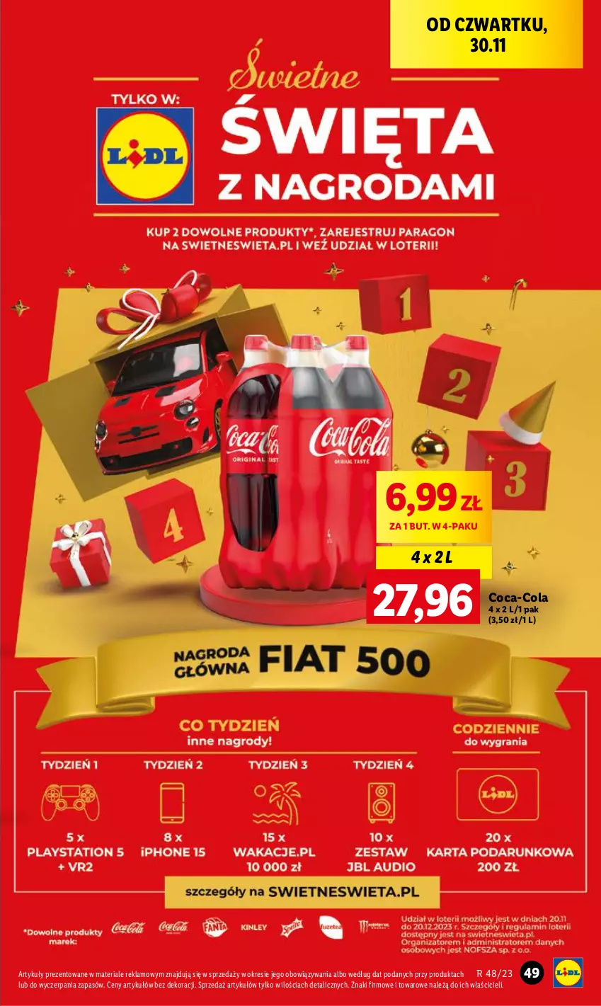 Gazetka promocyjna Lidl - GAZETKA - ważna 30.11 do 02.12.2023 - strona 51 - produkty: Coca-Cola