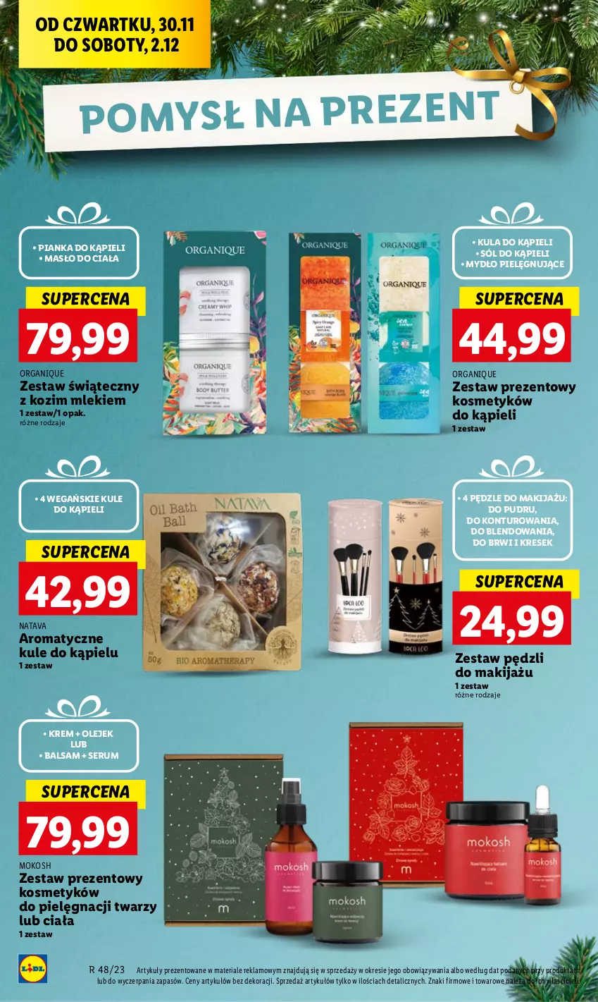 Gazetka promocyjna Lidl - GAZETKA - ważna 30.11 do 02.12.2023 - strona 64 - produkty: Kula do kąpieli, Makijaż, Masło, Masło do ciała, Mydło, Olej, Rum, Ser, Serum, Sól, Sól do kąpieli, Zestaw pędzli, Zestaw prezentowy