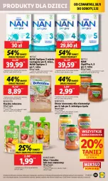 Gazetka promocyjna Lidl - GAZETKA - Gazetka - ważna od 02.12 do 02.12.2023 - strona 61 - produkty: Deser owocowy, Ser, Mus, BoboVita, O nas, NAN Optipro, Dzieci, Kubuś, Deser, Nestlé, Mleko